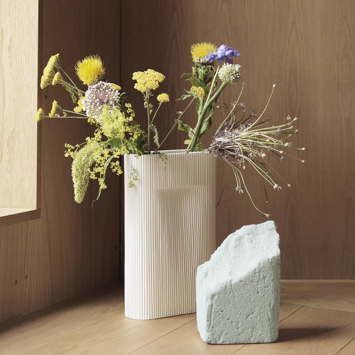 Ridge Vase from Muuto in off-white