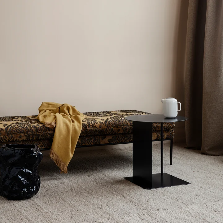 Herringbone blanket 120 x 180 cm from Ferm Living in mustard