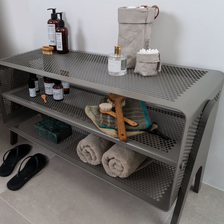 Stand-shoe shelf 88 x 35 x 50 cm from tica copenhagen in grey