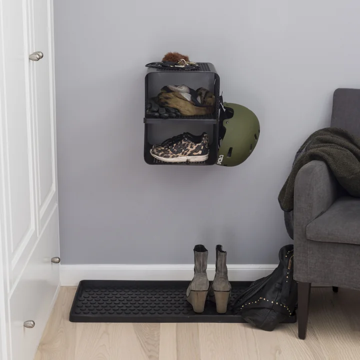 Wall shoe rack 35 x 35 cm from tica copenhagen in black
