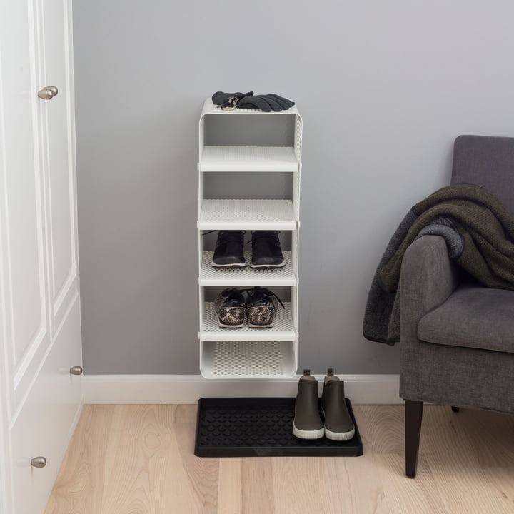 Wall shoe rack 77 x 35 cm from tica copenhagen in white