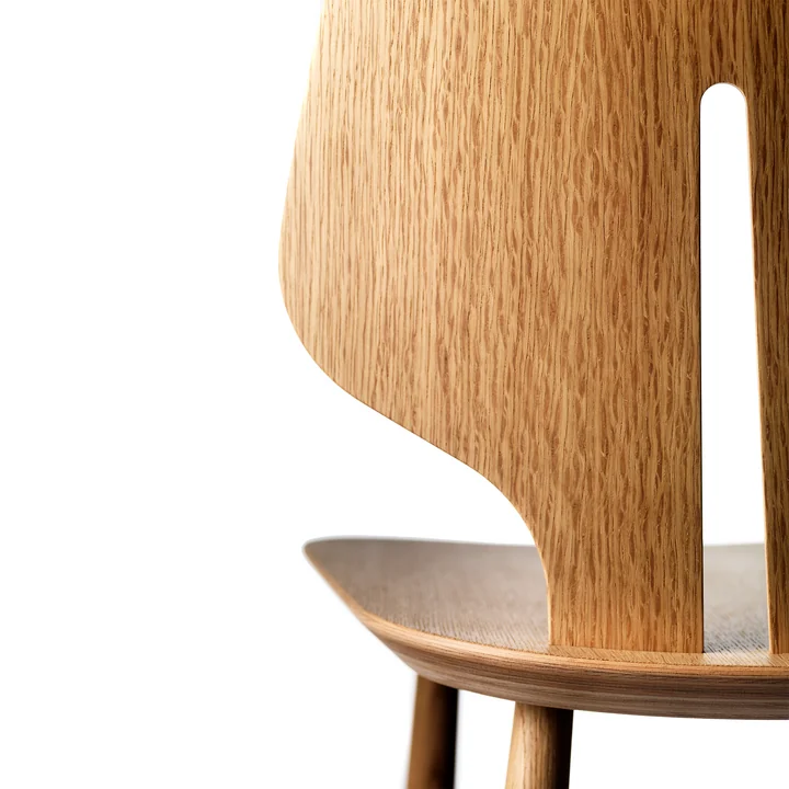 J67 Chair, oak clear lacquered by FDB Møbler