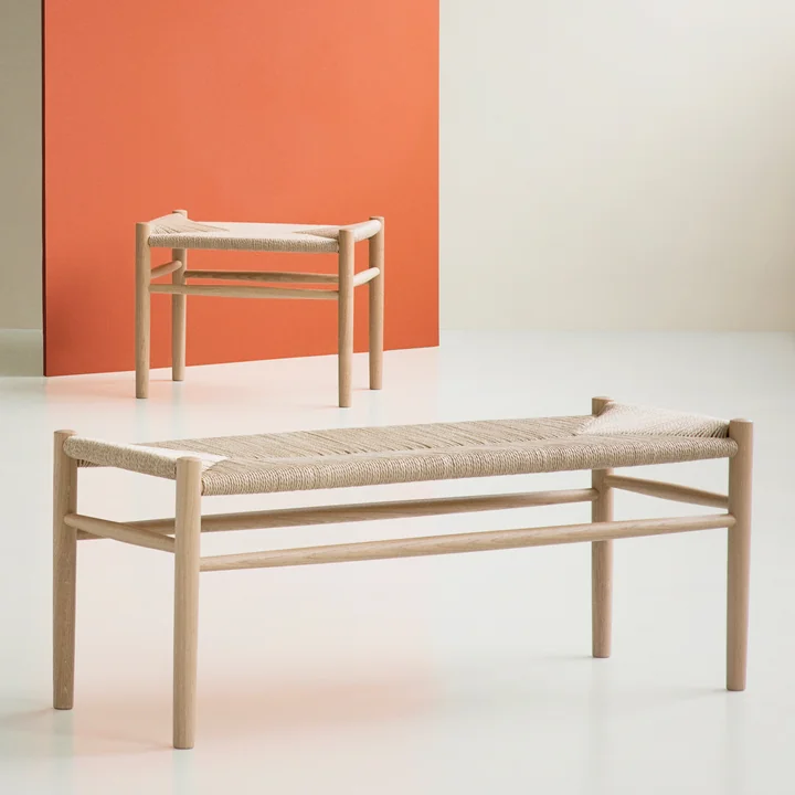 J83 Stool - J83B Bench from FDB Møbler
