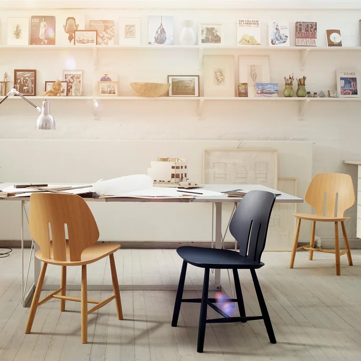 J67 chair from FDB Møbler in different versions