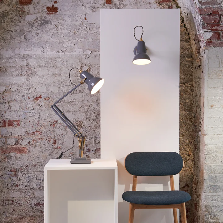 Original 1227 brass wall lamp and floor lamp from Anglepoise