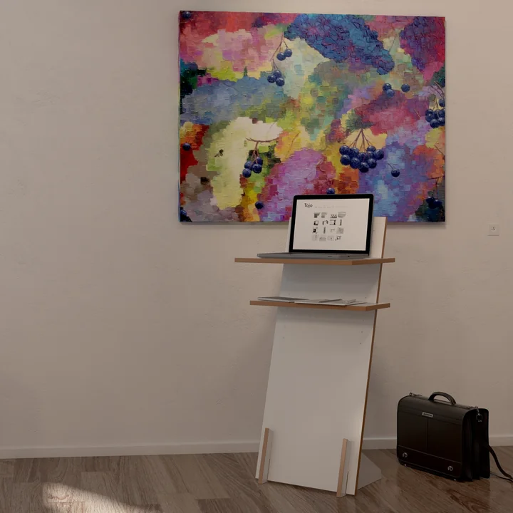 pult Standing desk from Tojo in white