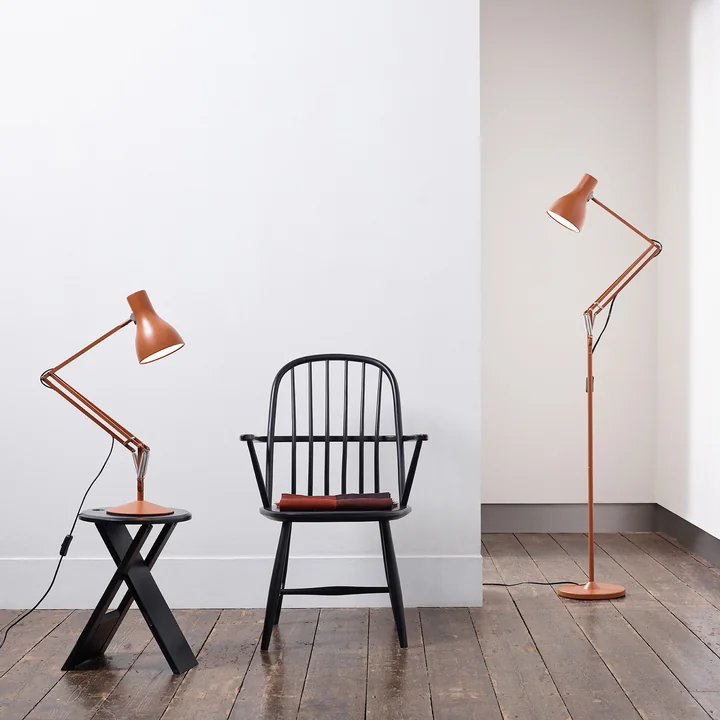 Type 75 floor lamp and table lamp, Sienna from Anglepoise