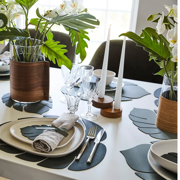 Monstera Placemat & Glass coaster from Lind DNA