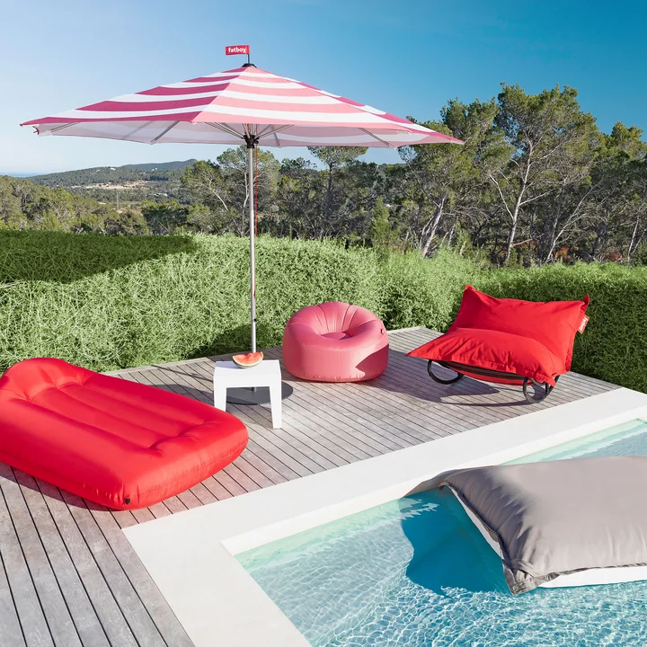 Rock 'n' Roll Lounge Chair with original beanbag, Lamzac L and Lamzac O from Fatboy