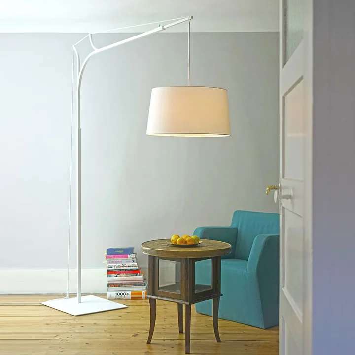 Tina floor lamp by frauMaier in white