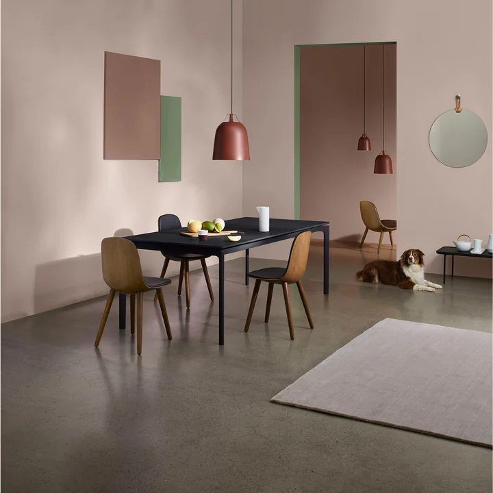 Clover pendant light, Rope wall mirror and Eva Solo Abalone Dining Chair by Eva Solo