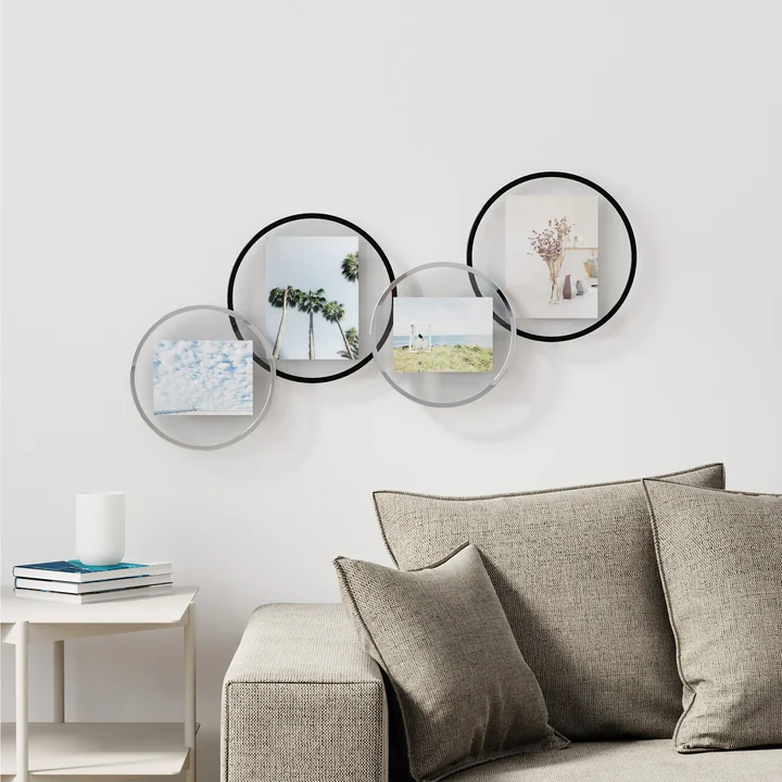 Infinity picture frame from Umbra in chrome and black