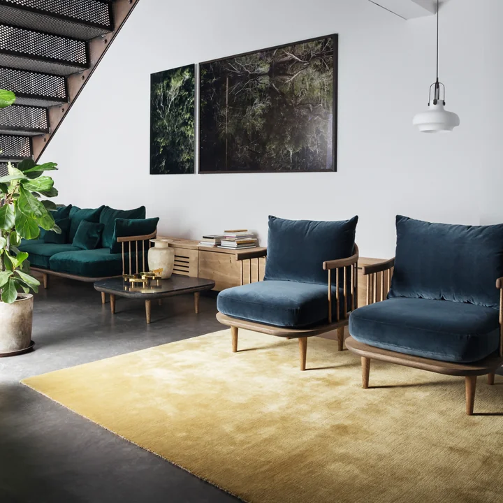 Fly armchair SC10 from & tradition smoked in oak / Harald 2 (182)