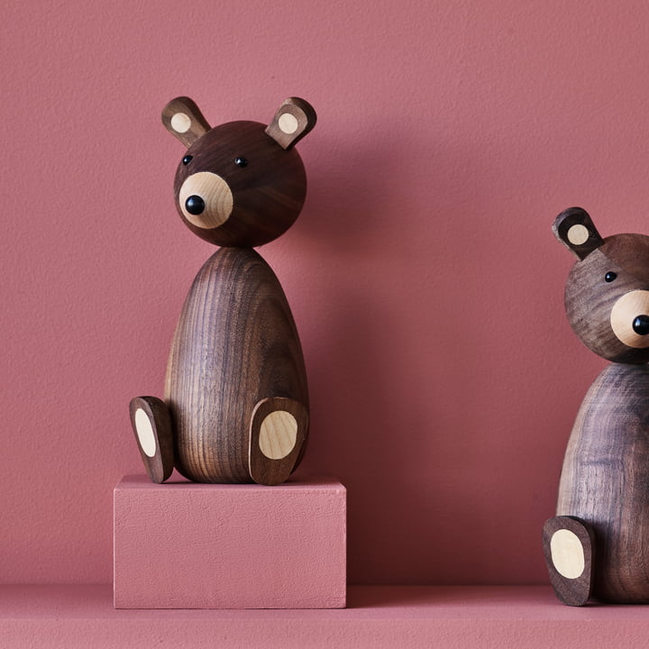 Bear wooden figure by Lucie Kaas