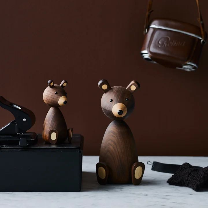 Bear wooden figure by Lucie Kaas