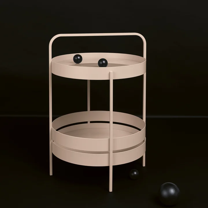 Albert side table by Schönbuch in grey-white