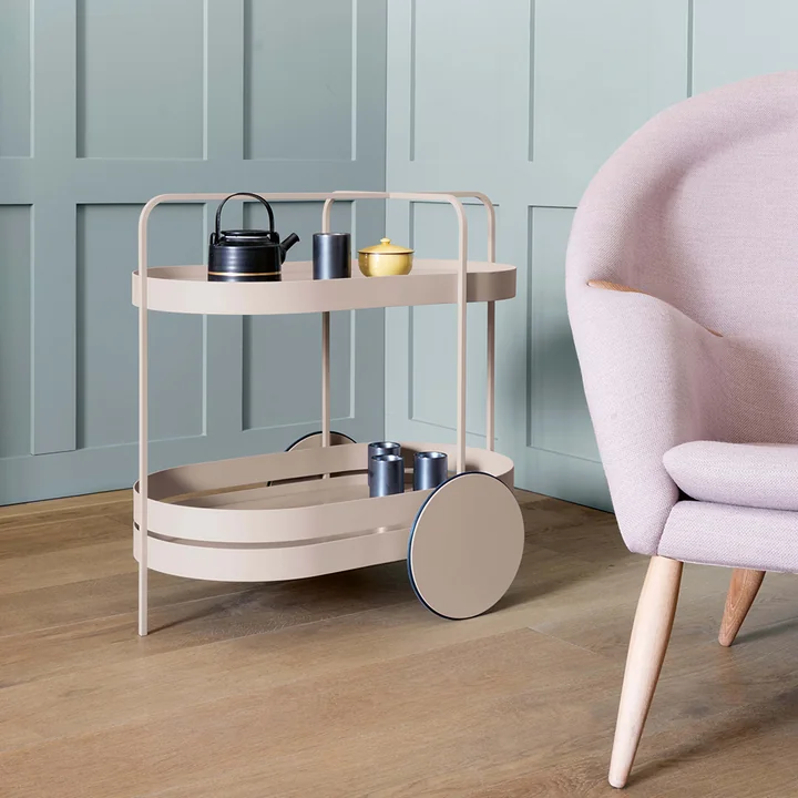 Grace serving trolley by Schönbuch