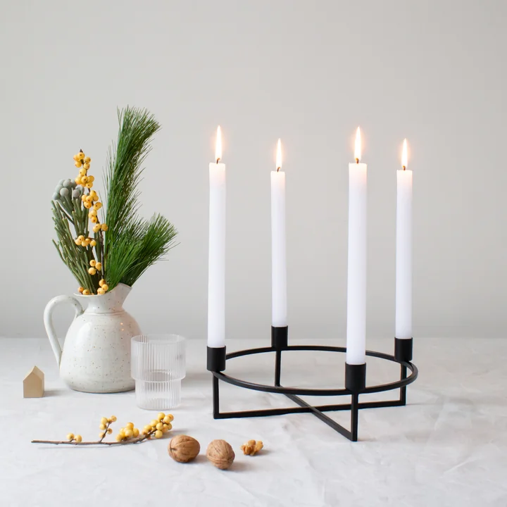 Advent candlestick in black from HANA