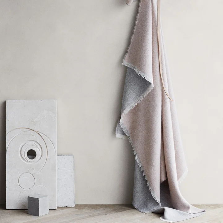 Venice Blanket, white / nude from Elvang