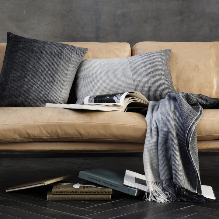 Horizon Blanket and pillow from Elvang