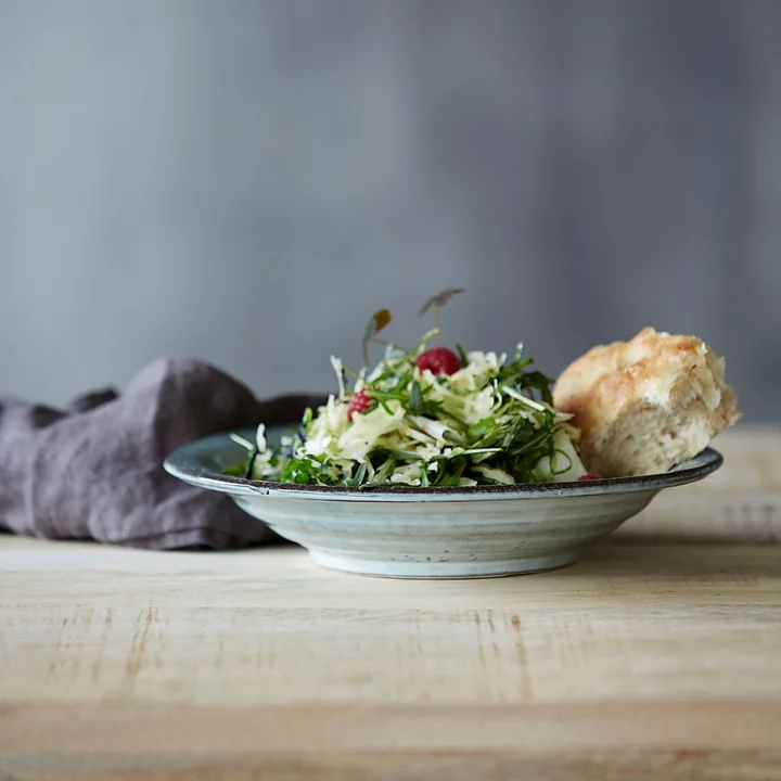 Deep plate Rustic, Ø 25 x H 5 cm, gray blue from House Doctor