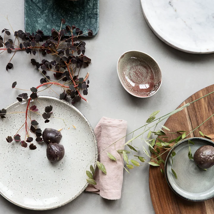 Lake Earthenware plate from House Doctor in color grey