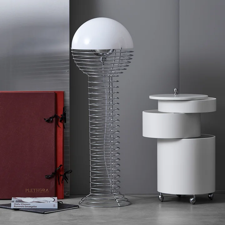 Wire Floor lamp Ø 40 cm, white by Verpan