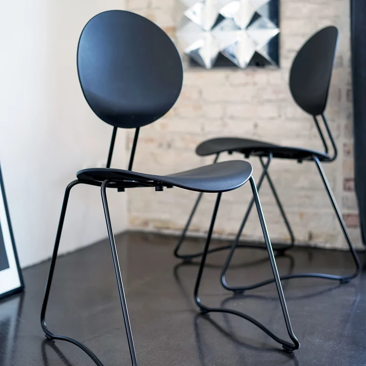 Flex Chair, RAL 9011 black by Verpan