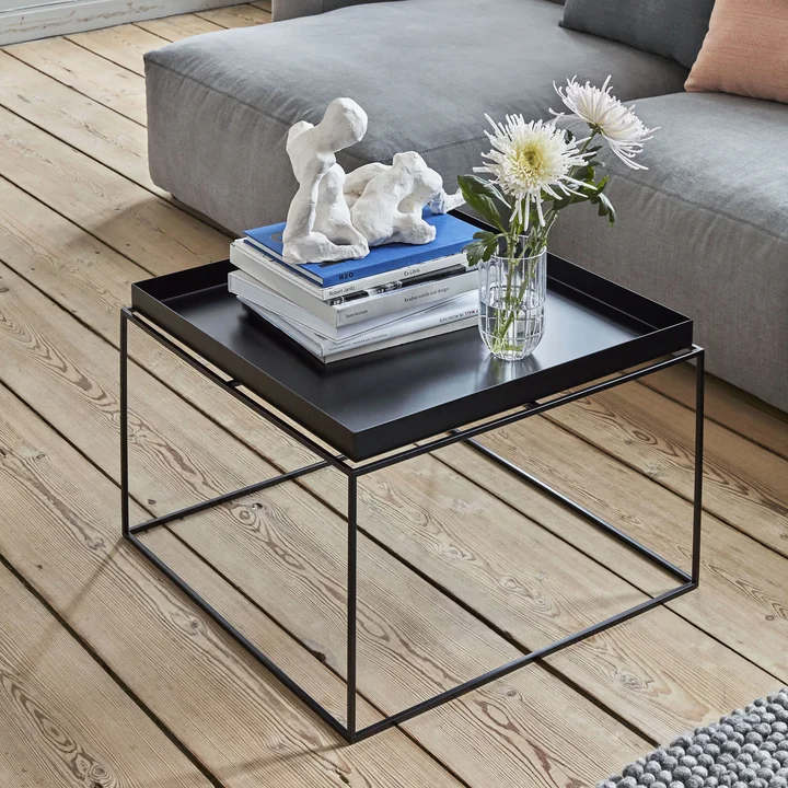 Colour Vase glass vase and tray table by HAY