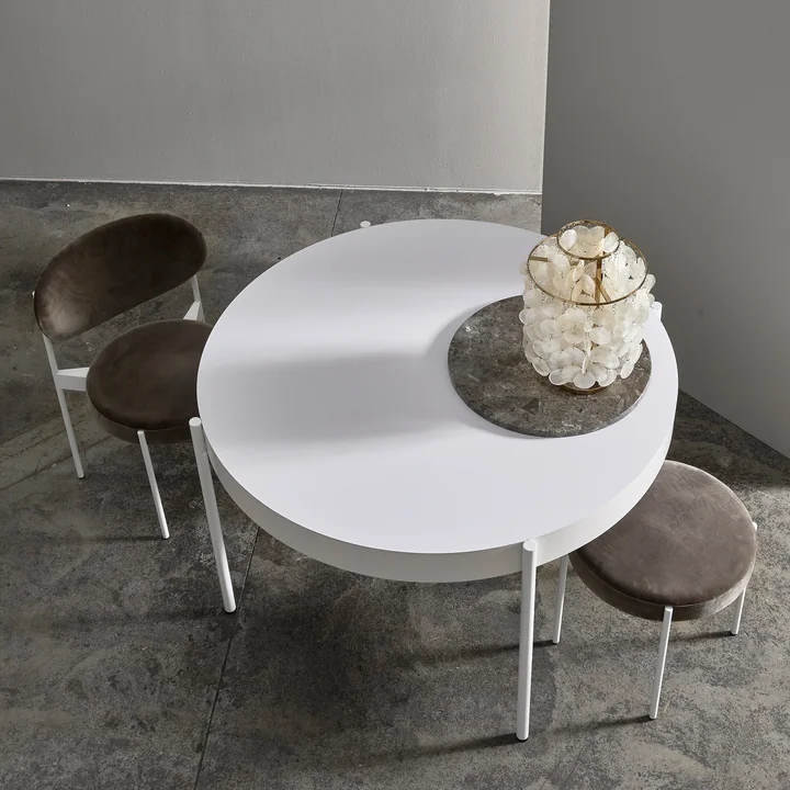 Fun 2TM table lamp Ø 27 cm from Verpan in white / brass