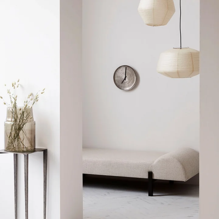 Bidar lampshade, sand by House Doctor in the bedroom