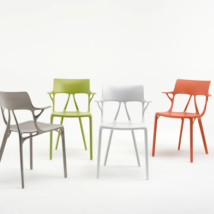AI chair by Kartell in different colours