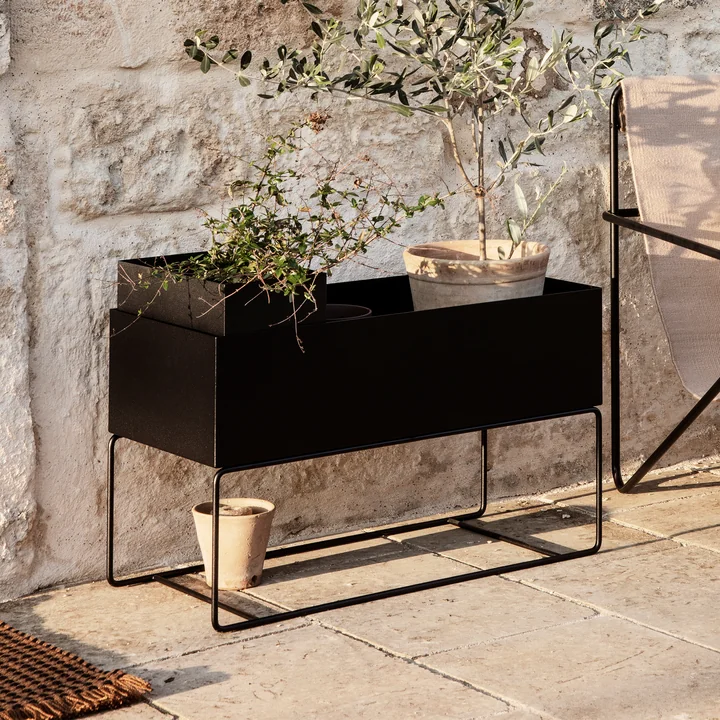 The large Plant Box from Ferm Living in black