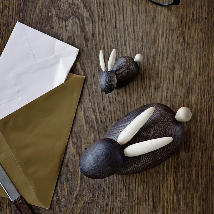 Skjøde hare wooden figure from Lucie Kaas