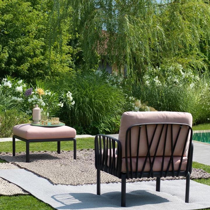 Komodo armchair and pouf from Nardi