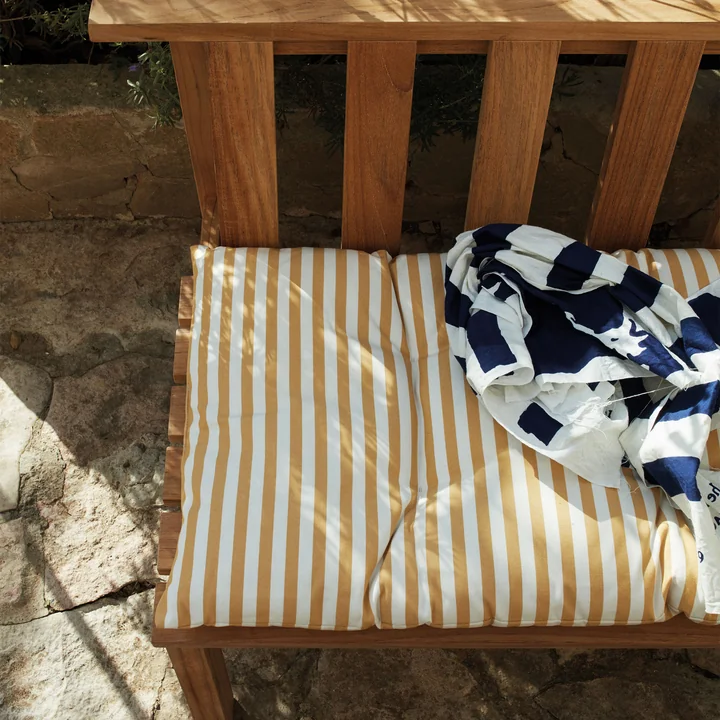 Barriere Seat cover 125 x 43 cm, golden yellow from Skagerak