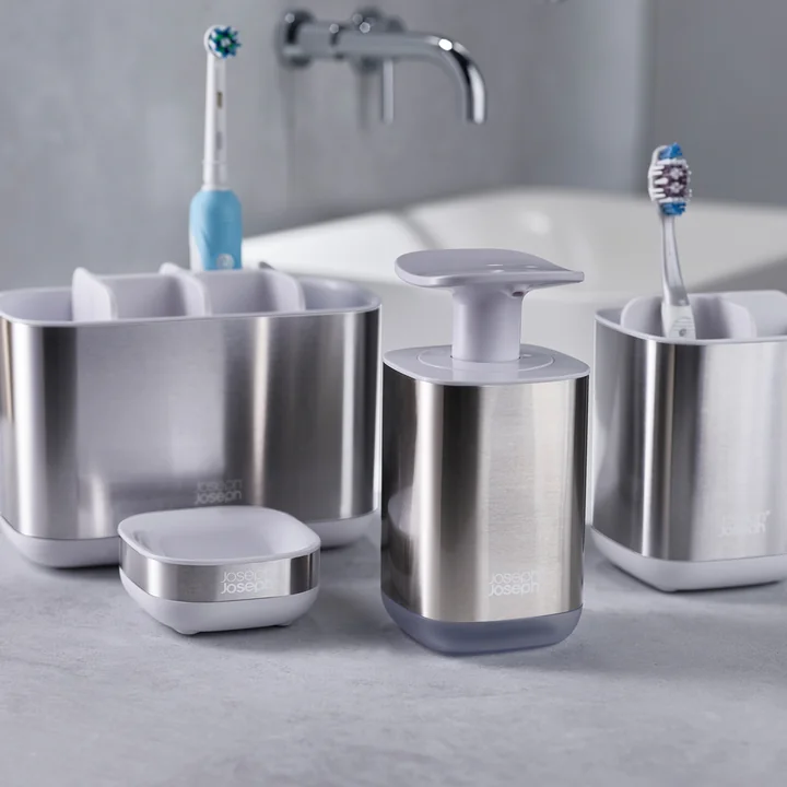 Steel bathroom from Joseph Joseph