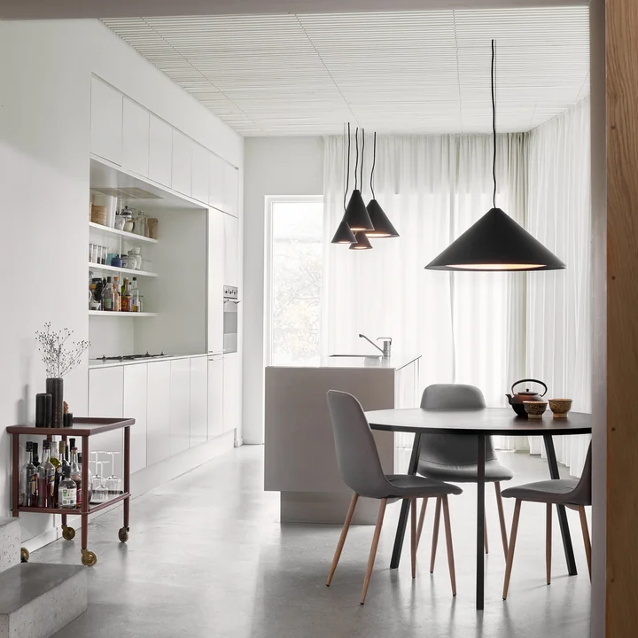 Keglen LED pendant light from Louis Poulsen in black