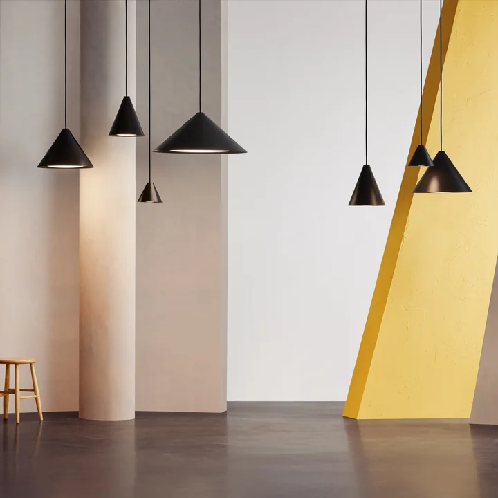 Keglen LED pendant light from Louis Poulsen in black