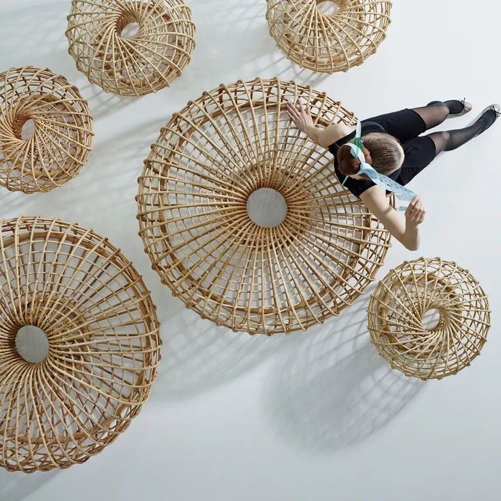 Nest Indoor stool Ø 130 cm, natural from Cane-line