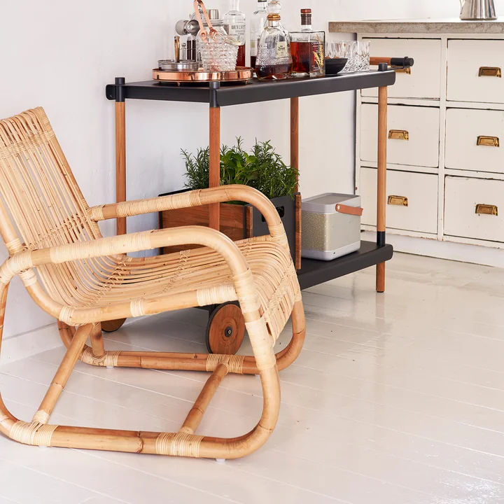 Curve Lounge chair indoor, nature from Cane-line