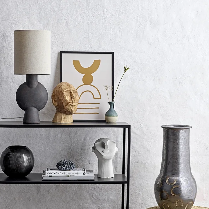 Terracotta table lamp from Bloomingville