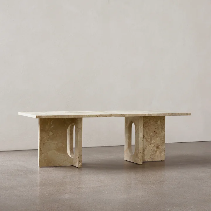 Androgyne Lounge Table, 120 x 45 cm, sand by Audo