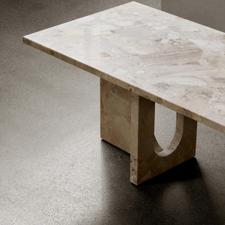 Androgyne Lounge Table, 120 x 45 cm, sand from Audo
