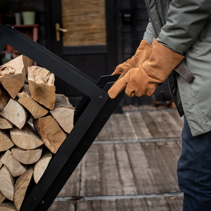 Woodstock wood stacker and oven cart from Weltevree