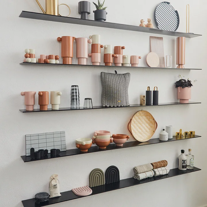 Kitchenware from OYOY on the shelf