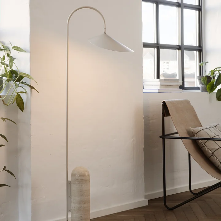 Arum floor lamp by Ferm Living in cashmere