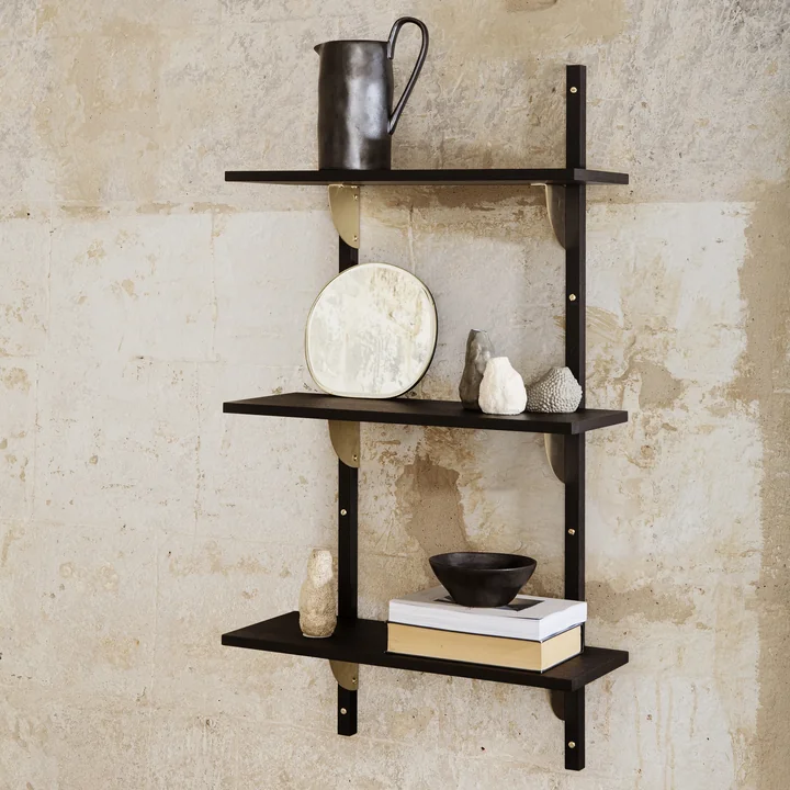 Sector wall shelf trible from Ferm Living