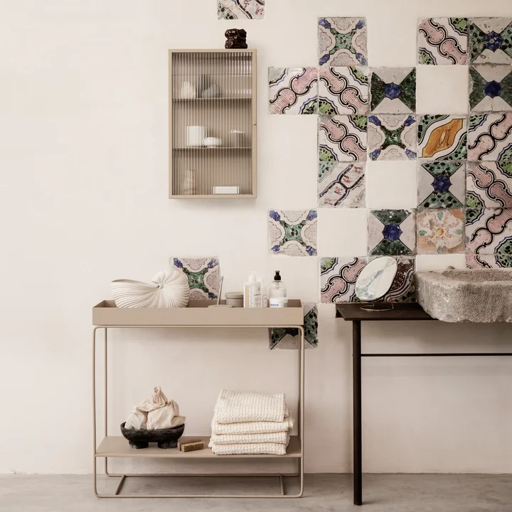 Tuck scented candle and Haze closet from Ferm Living