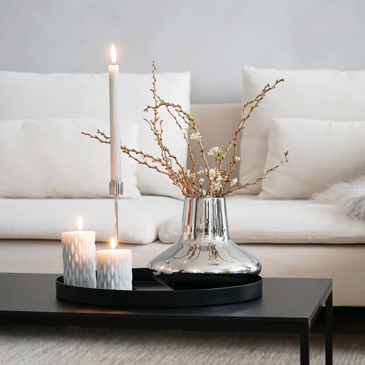 Coffee table decorate with candles from the Collection